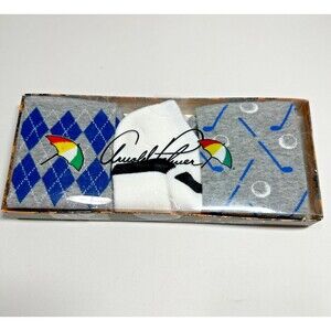 Arnold‎ Palmer Men’s Socks 3 Pack Low-Rider & Crew Size 9-12 New in Box